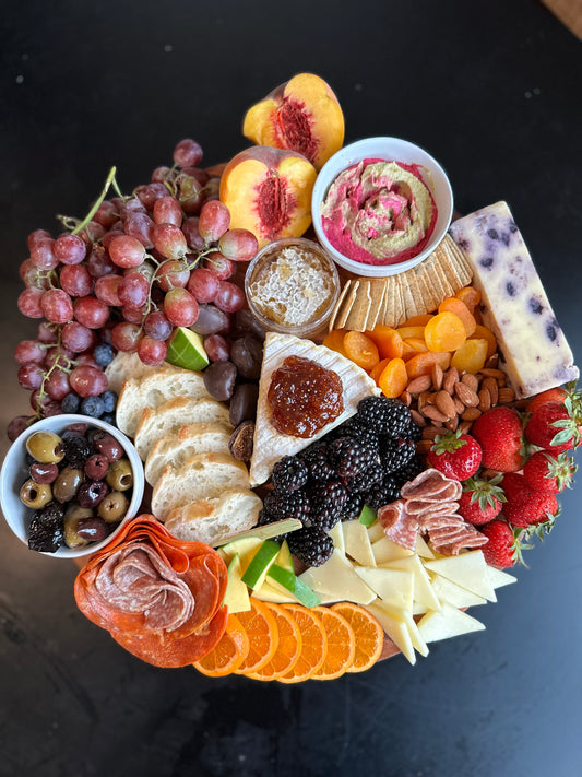 The Palette (variety with cheeses, meats, fruits, and sweets)